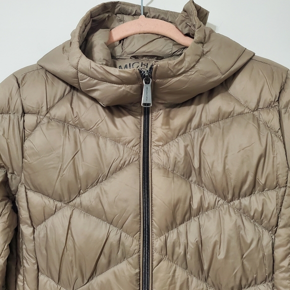 MICHAEL Michael Kors Packable Down Fill Quilted Puff Jacket Small - Picture 2 of 8